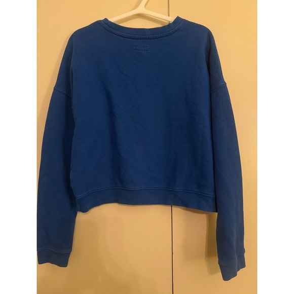 AERO NYC Blue Cropped Sweatshirt small Y2K rare was only sold in Latin America - Picture 2 of 4